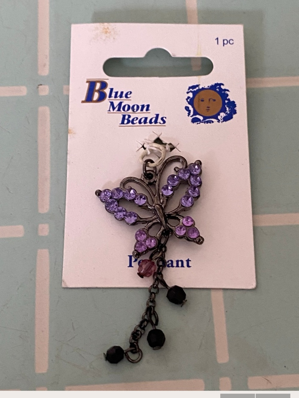 Blue Moon Beads Butterfly Pendant